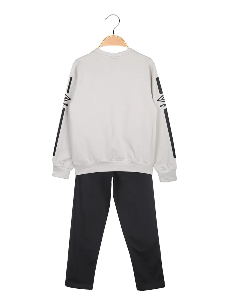 Completo sportivo 2 pezzi da bambino in cotone - sabbia