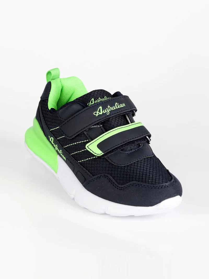 Sneakers running ragazzo con strappi - blu scuro