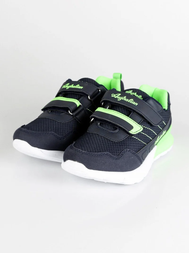 Sneakers running ragazzo con strappi - blu scuro