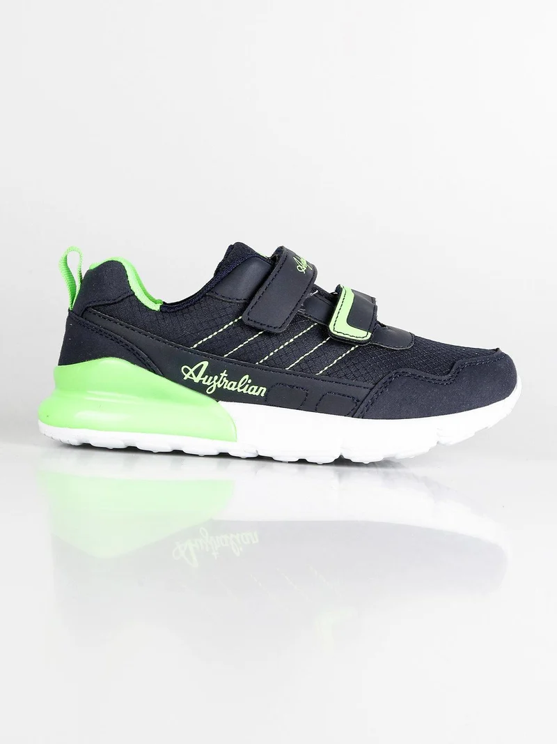 Sneakers running ragazzo con strappi - blu scuro