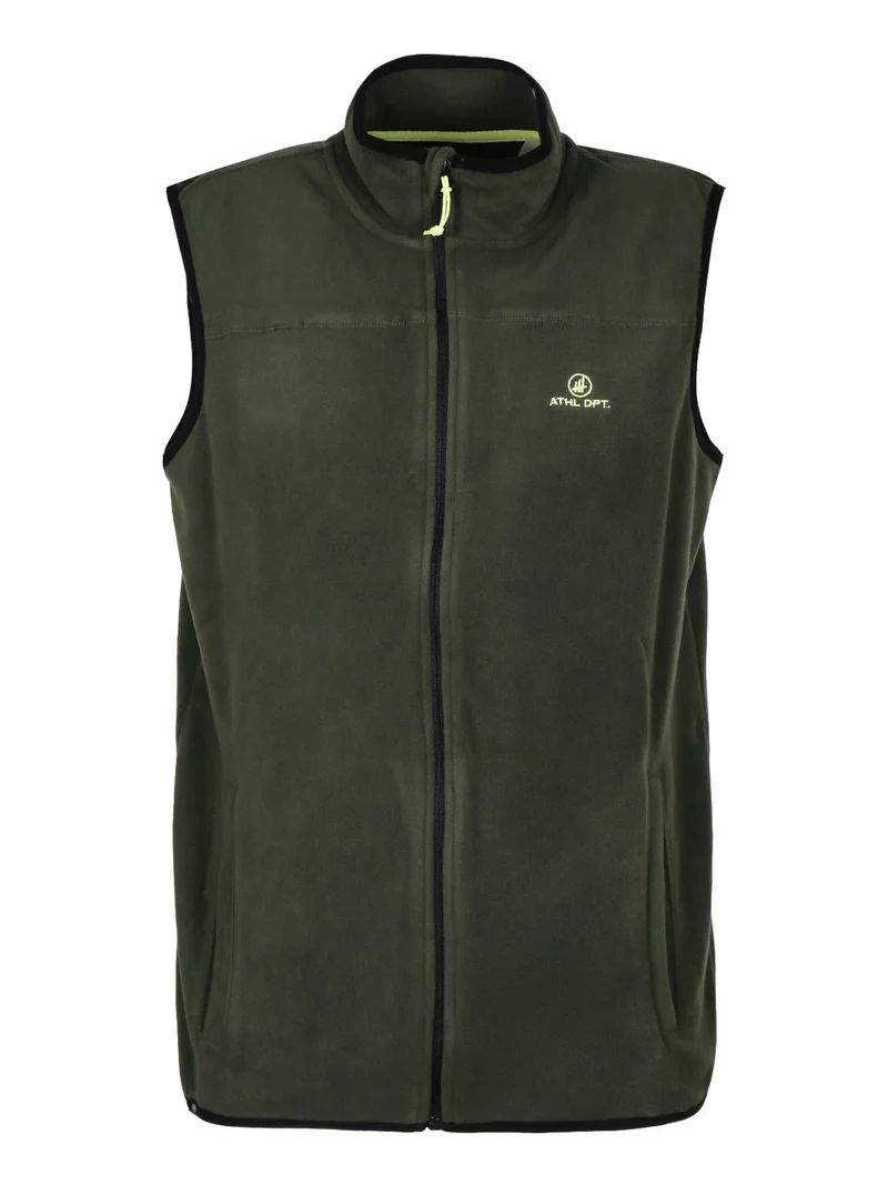 Gilet uomo in pile - verde