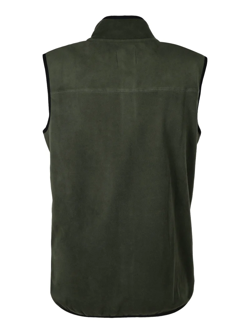 Gilet uomo in pile - verde