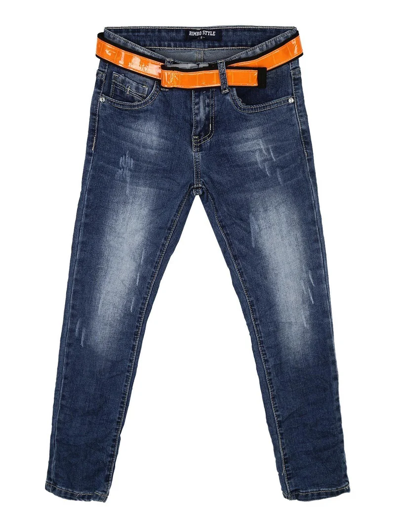 Jeans slavati con cintura - jeans