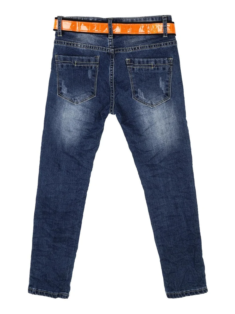 Jeans slavati con cintura - jeans