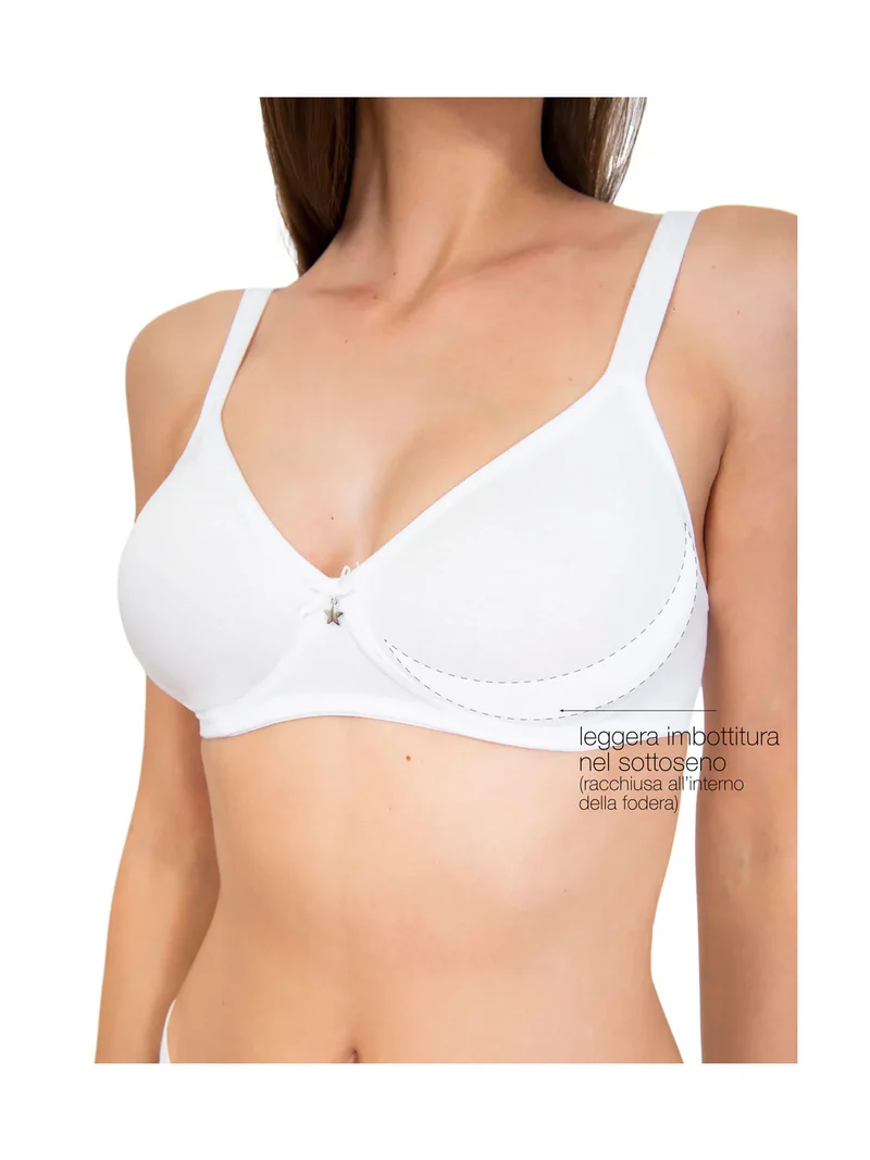 Reggiseno semi imbottito coppa B 1452 - bianco