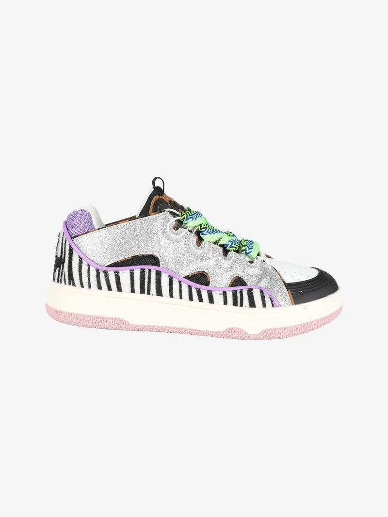 CHUNKY WHOOPI Sneakers animalier donna con glitter - multicolore