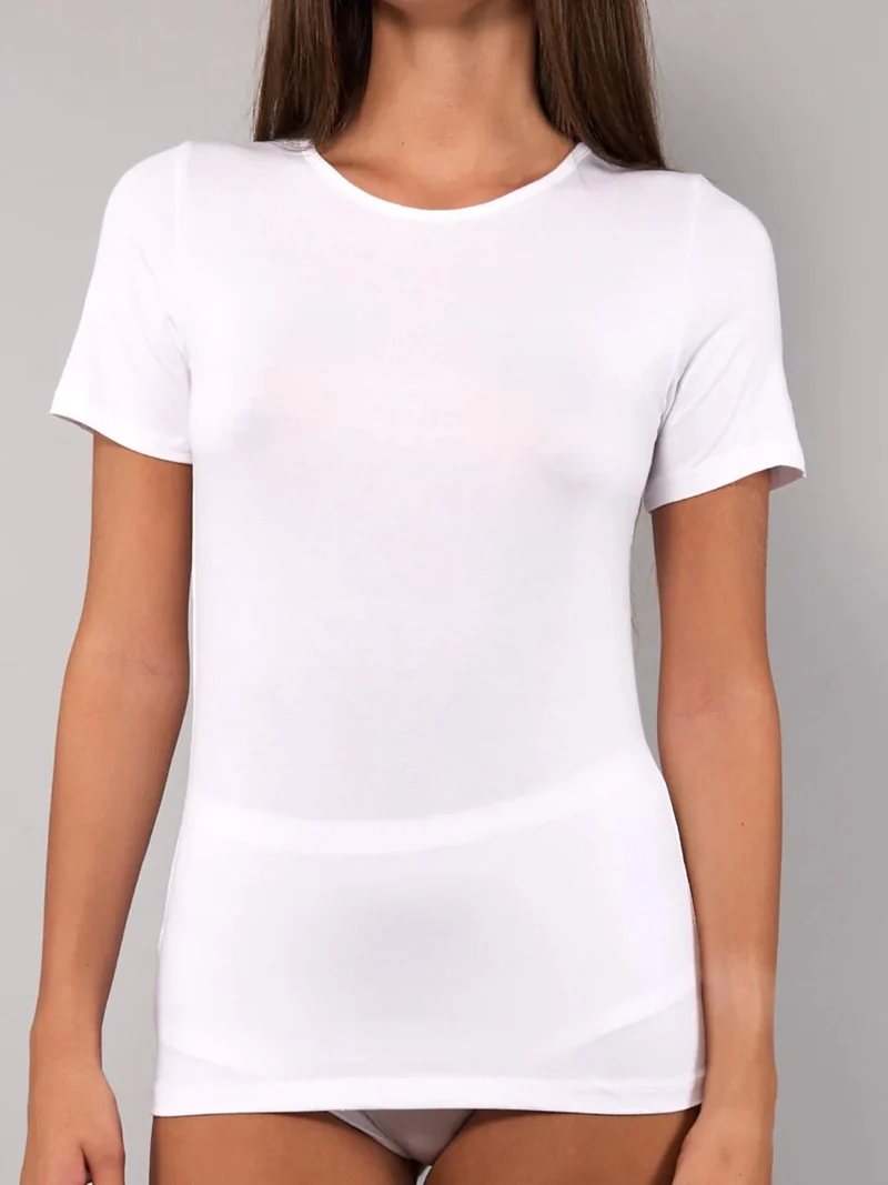 T-shirt intima donna in modal - bianco