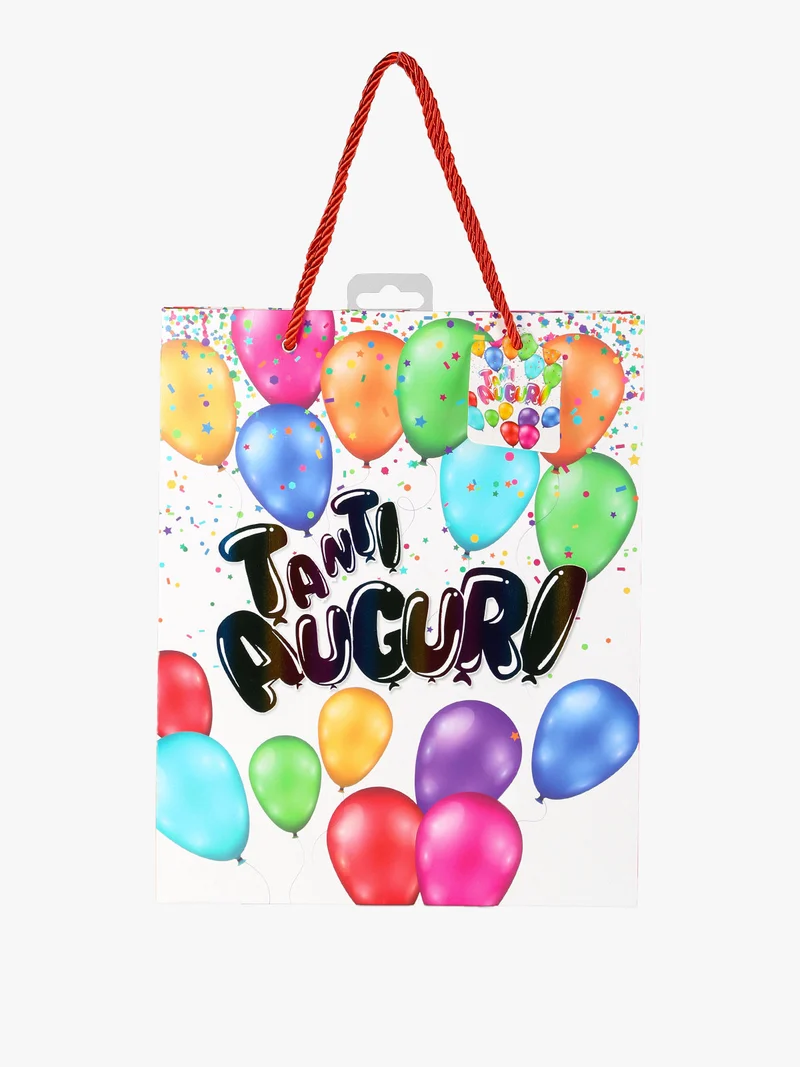 Sacchetto da regalo TANTI AUGURI - multicolore