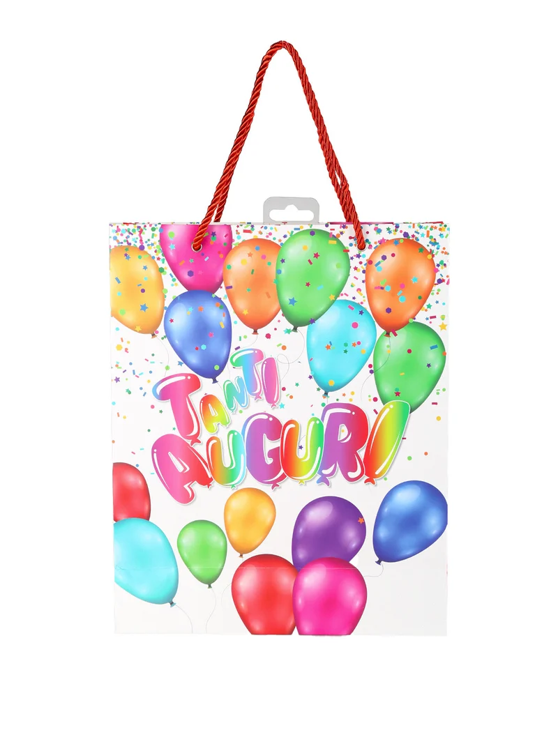 Sacchetto da regalo TANTI AUGURI - multicolore