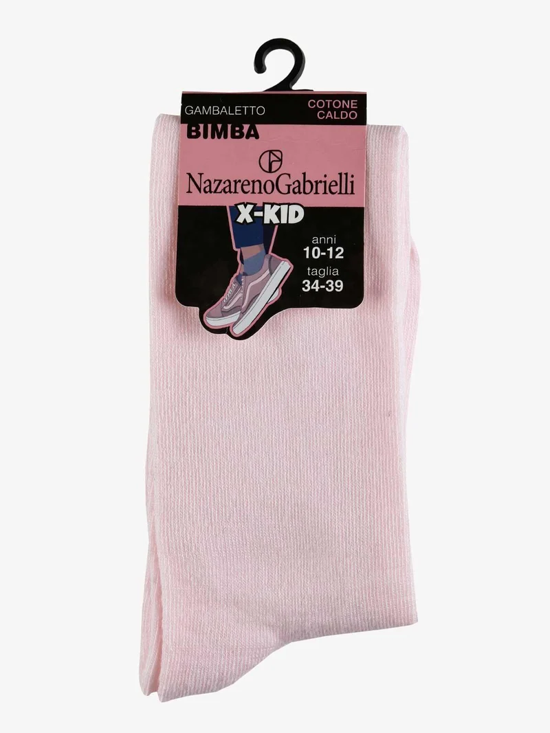 Calze lunghe in caldo cotone - rosa