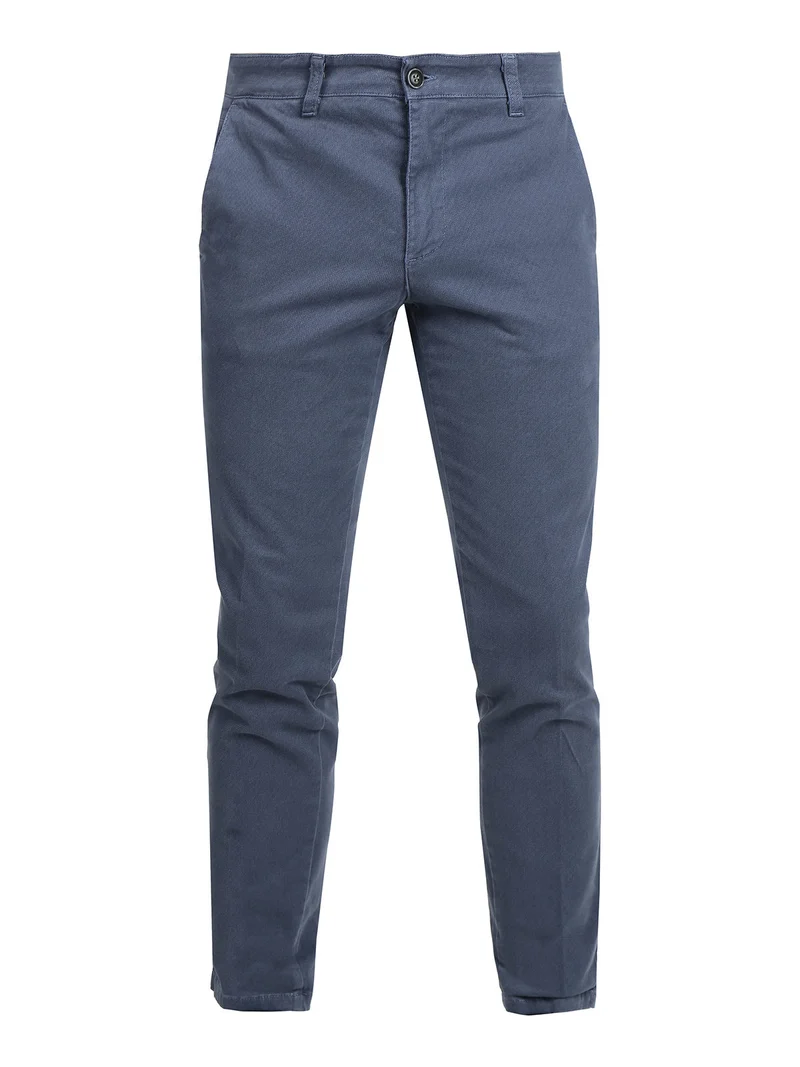 Pantaloni slim fit da uomo texturizzati - blu
