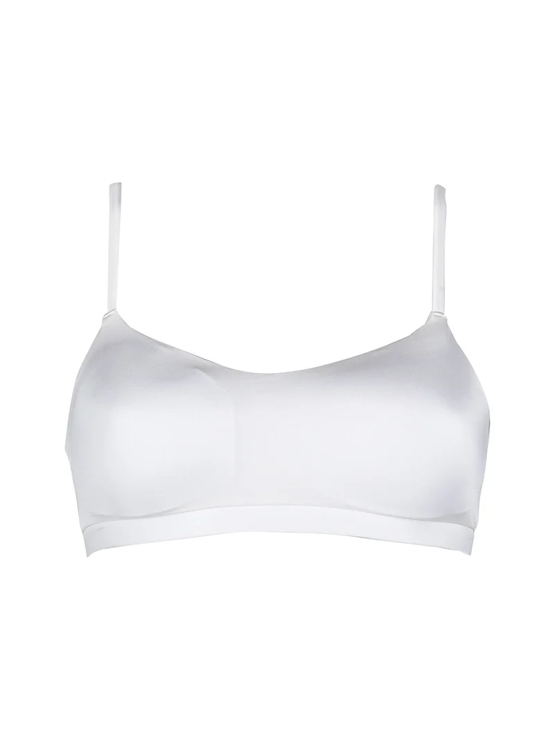957 Brassiere in microfibra con coppe estraibili - bianco