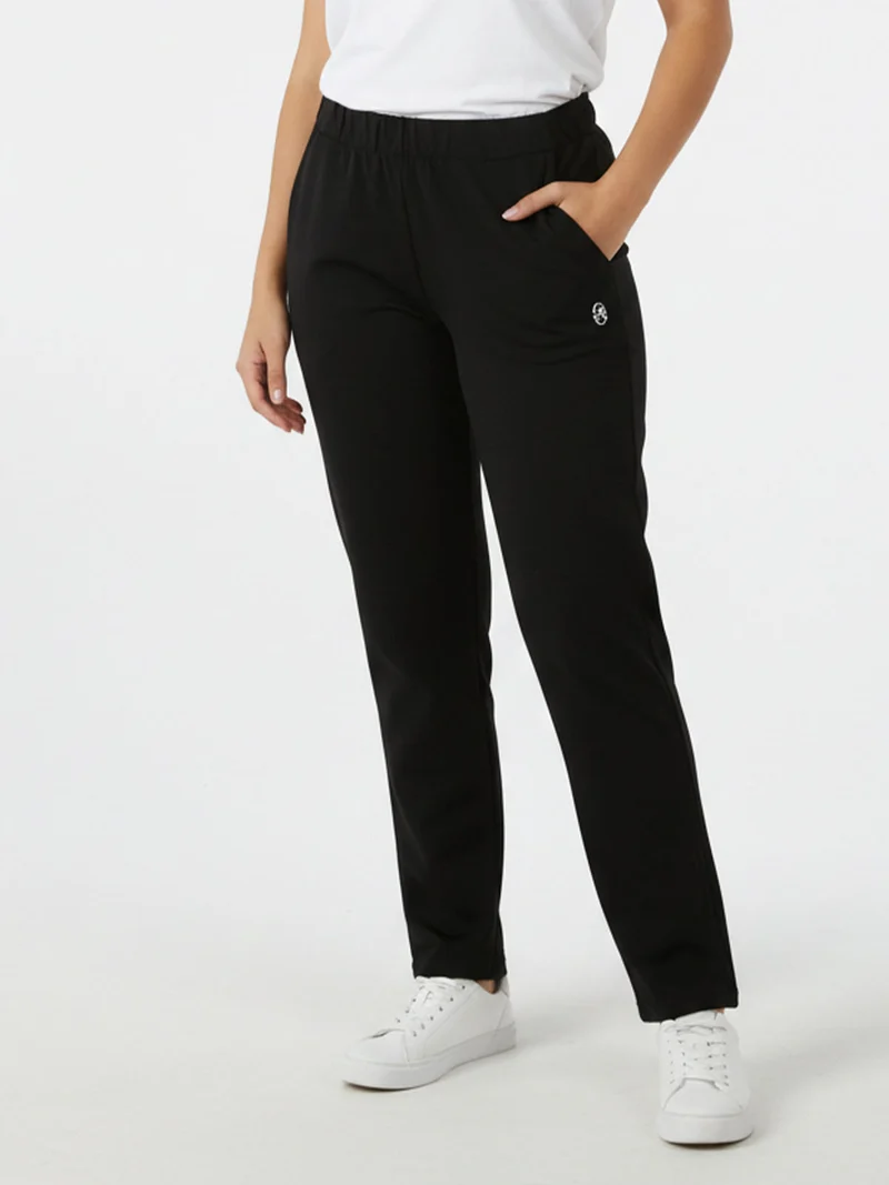Pantaloni donna in felpa di cotone - nero