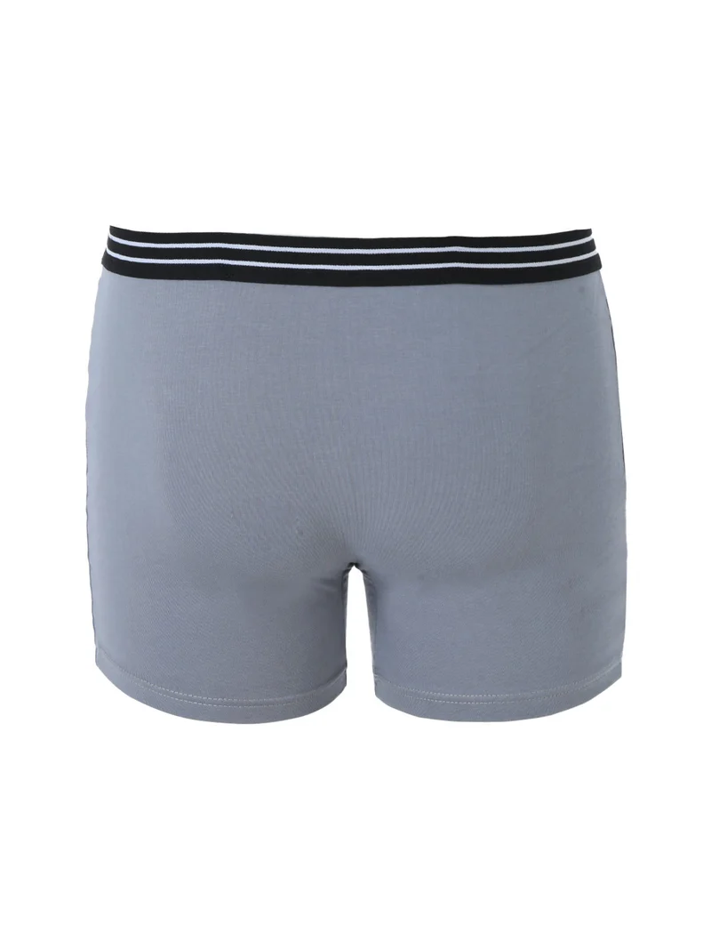 Boxer da uomo in cotone elasticizzato - grigio