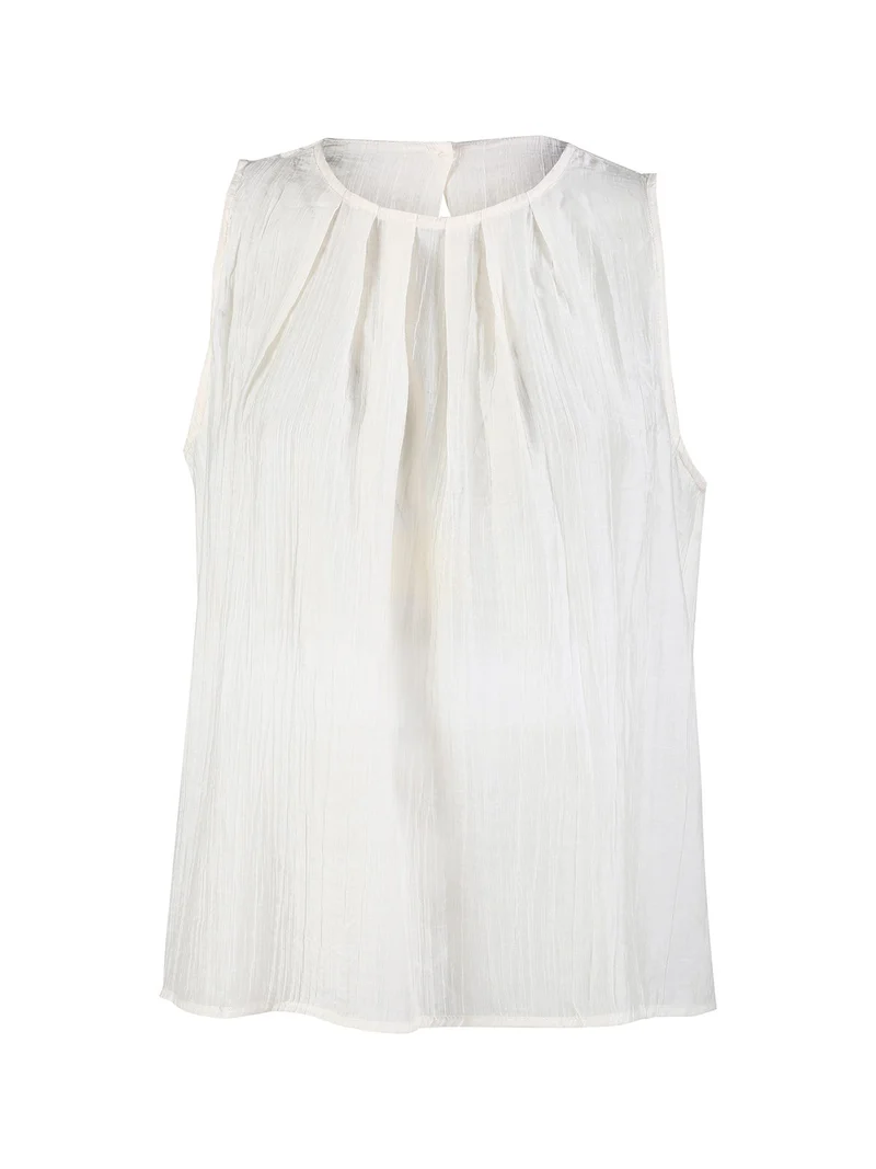 Top donna tinta unita - bianco