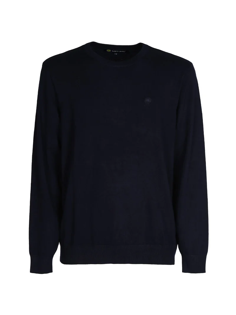 Pullover uomo scollo tondo - blu scuro