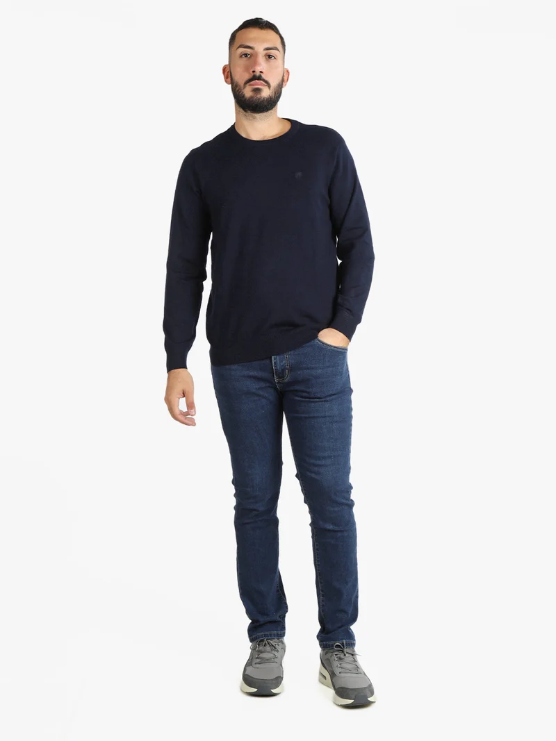 Pullover uomo scollo tondo - blu scuro