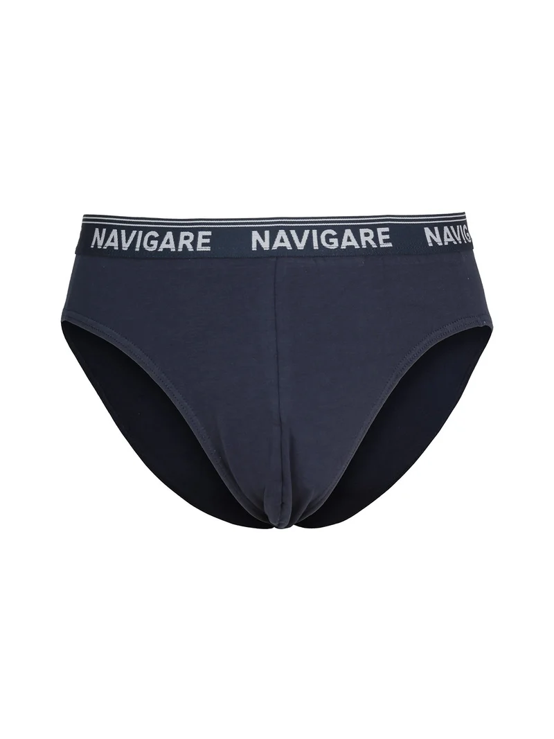 Slip da uomo in cotone bielastico - blu scuro