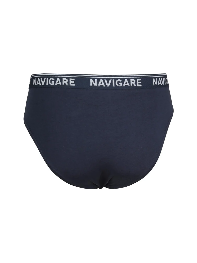 Slip da uomo in cotone bielastico - blu scuro