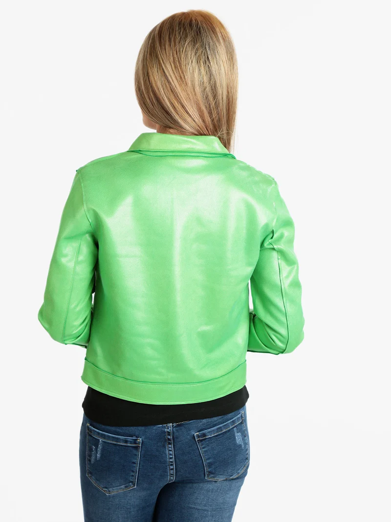 Giacca leggera donna tinta unita - verde