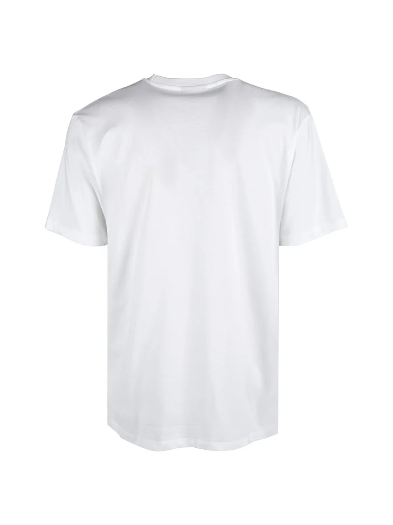 T-shirt da uomo in cotone con logo - bianco