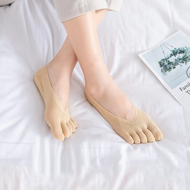 Zehensocken Damen & Herren | Atmungsaktiv | Baumwolle | 5-Finger-Design