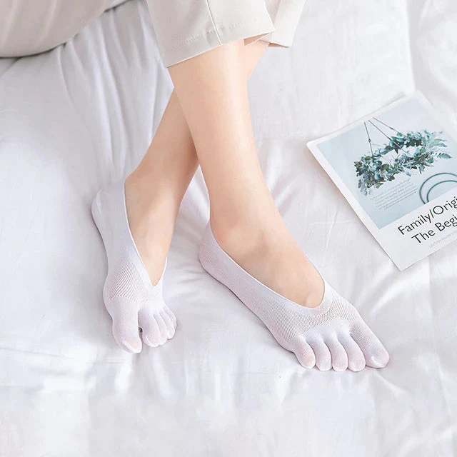Zehensocken Damen & Herren | Atmungsaktiv | Baumwolle | 5-Finger-Design