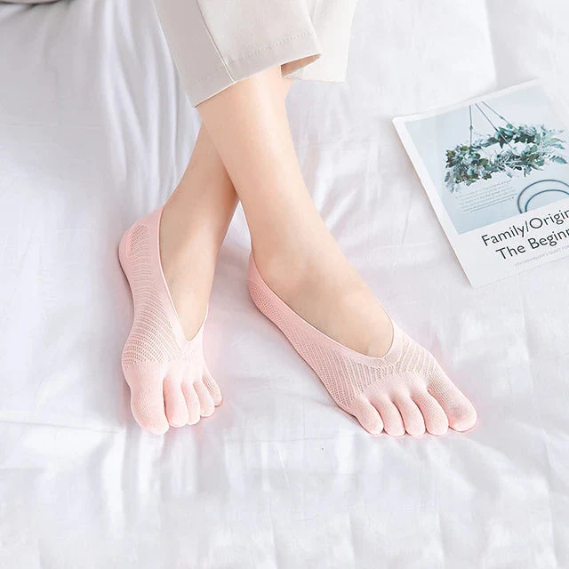 Zehensocken Damen & Herren | Atmungsaktiv | Baumwolle | 5-Finger-Design