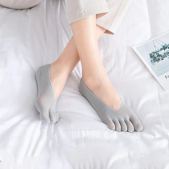 Zehensocken Damen & Herren | Atmungsaktiv | Baumwolle | 5-Finger-Design