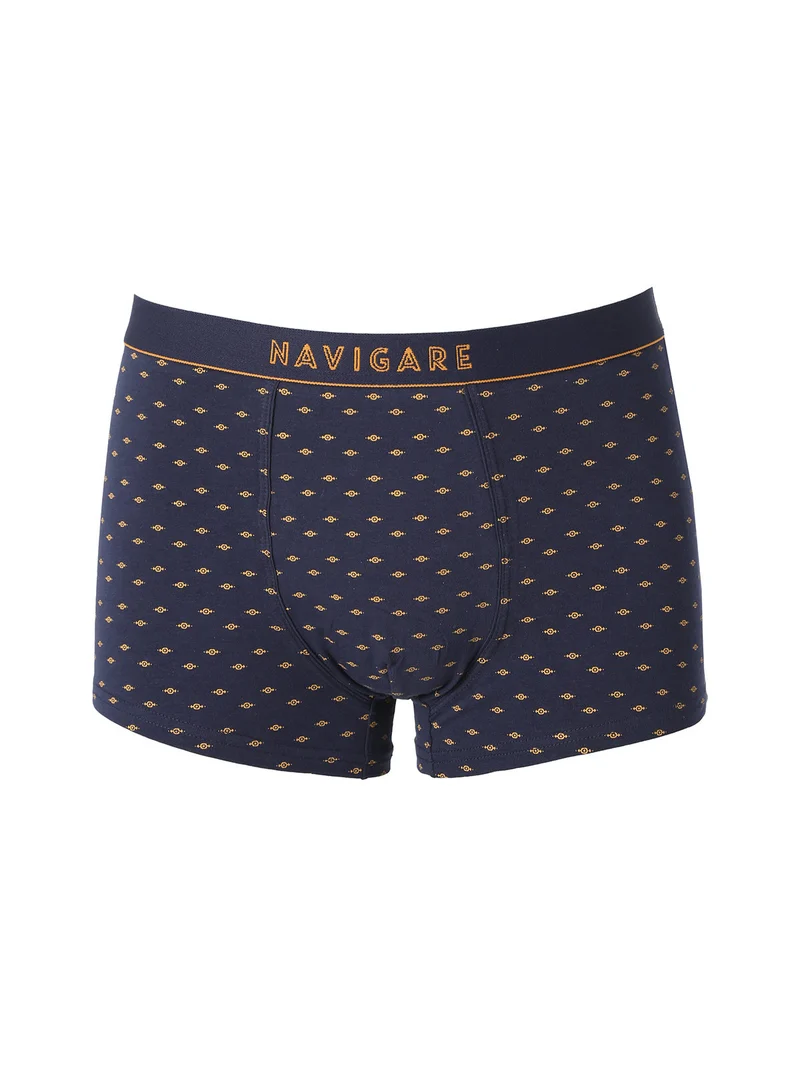 Boxer da uomo in cotone con stampe - blu scuro
