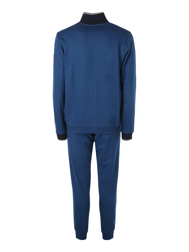 Completo tuta da uomo 2 pezzi con zip intera - blu