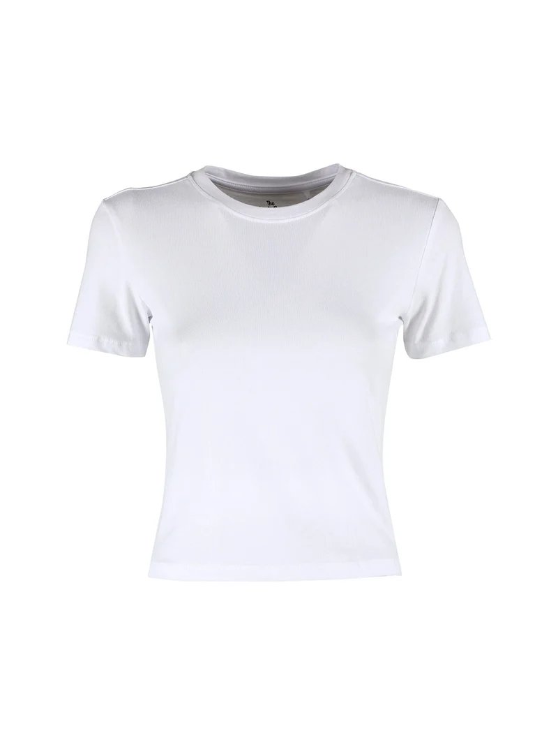 T-shirt donna in cotone - bianco