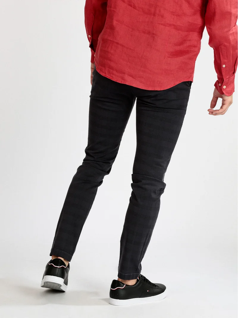 Pantaloni slim fit da uomo - grigio scuro