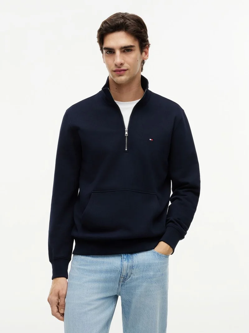 ESSENTIAL TERRY NEW 1/4 ZIP
