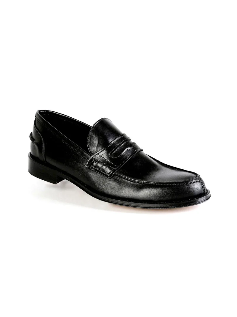 Mocassini neri in pelle - nero