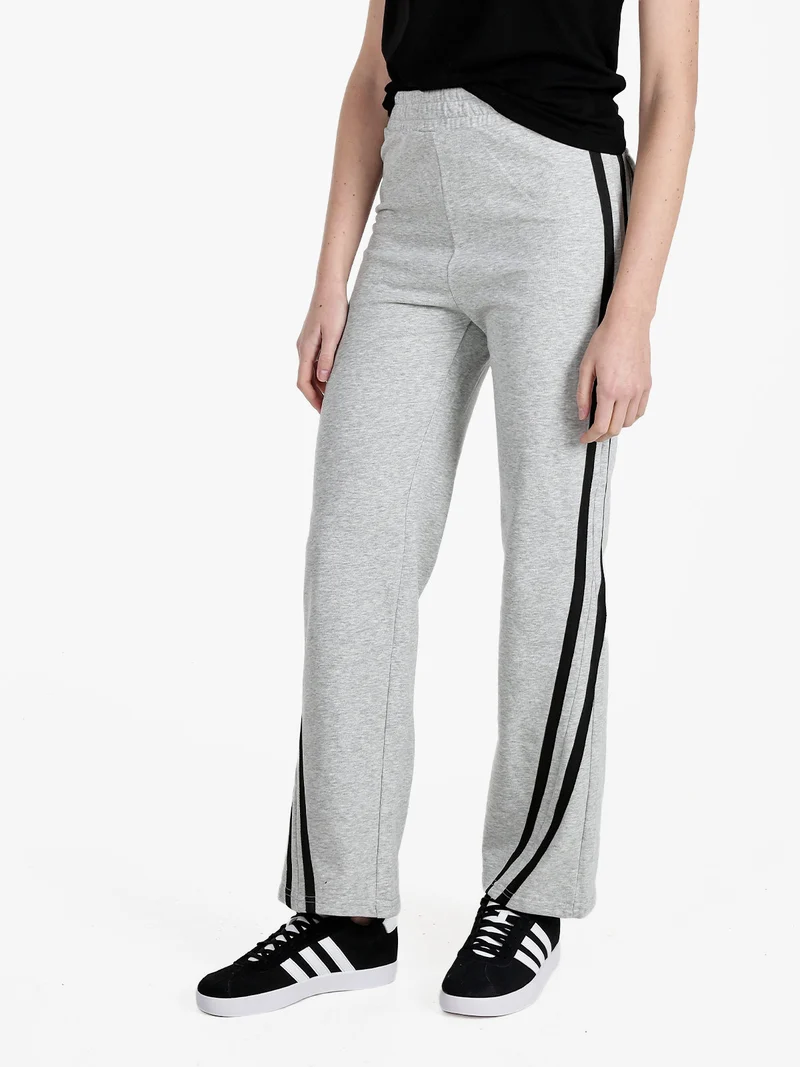 Pantaloni sportivi da donna in felpa - grigio