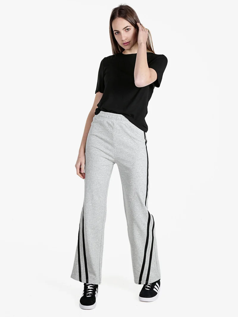 Pantaloni sportivi da donna in felpa - grigio