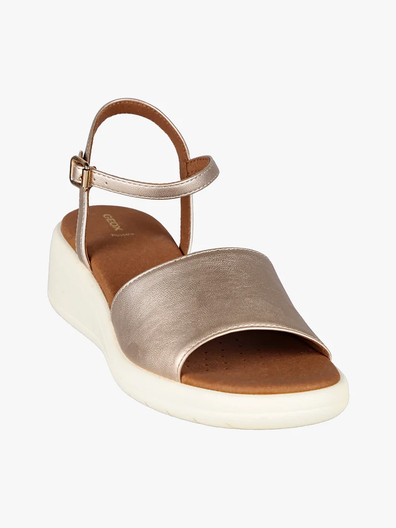 D MELICONIA A Sandali donna con zeppa - oro