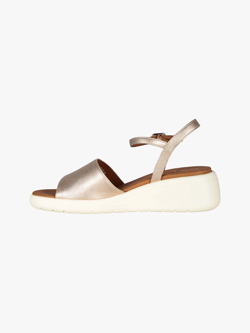 D MELICONIA A Sandali donna con zeppa - oro