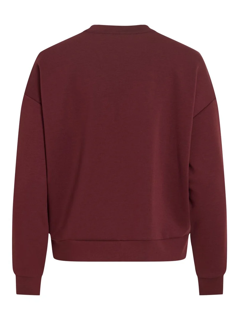 VIREFLECT MOOD EMB L/S SWEAT TOP/R/3