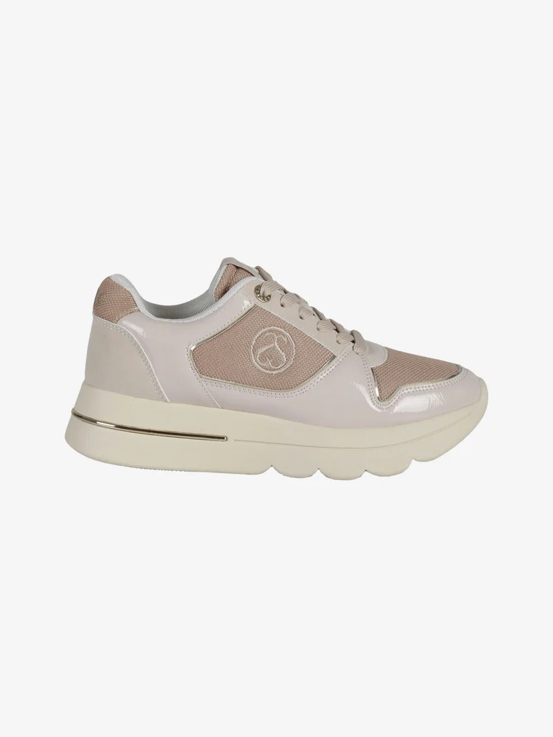 TORONTO PATENT GLITTER Sneakers donna con flatform - rosa