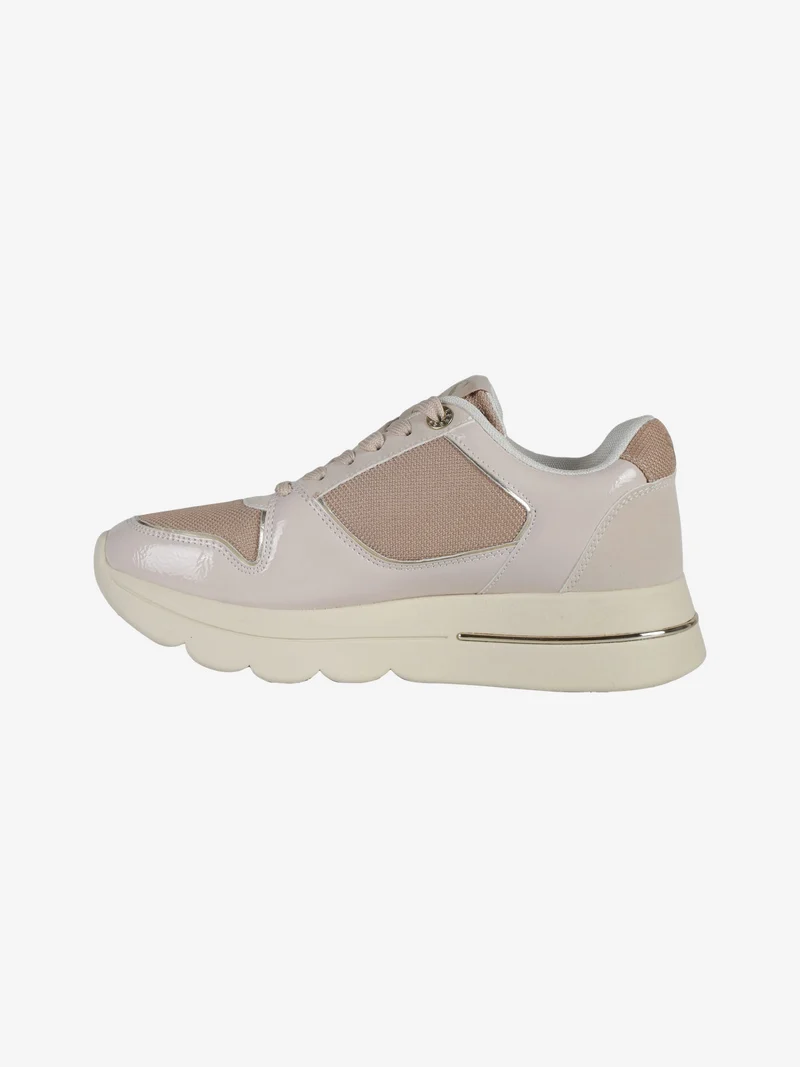 TORONTO PATENT GLITTER Sneakers donna con flatform - rosa