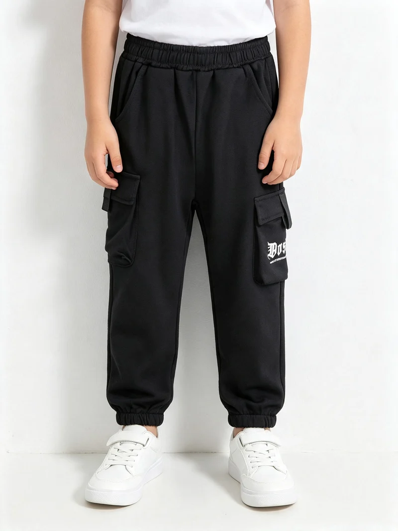 Pantaloni sportivi da bambino - nero