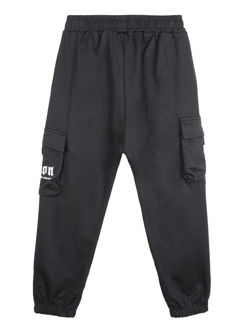 Pantaloni sportivi da bambino - nero