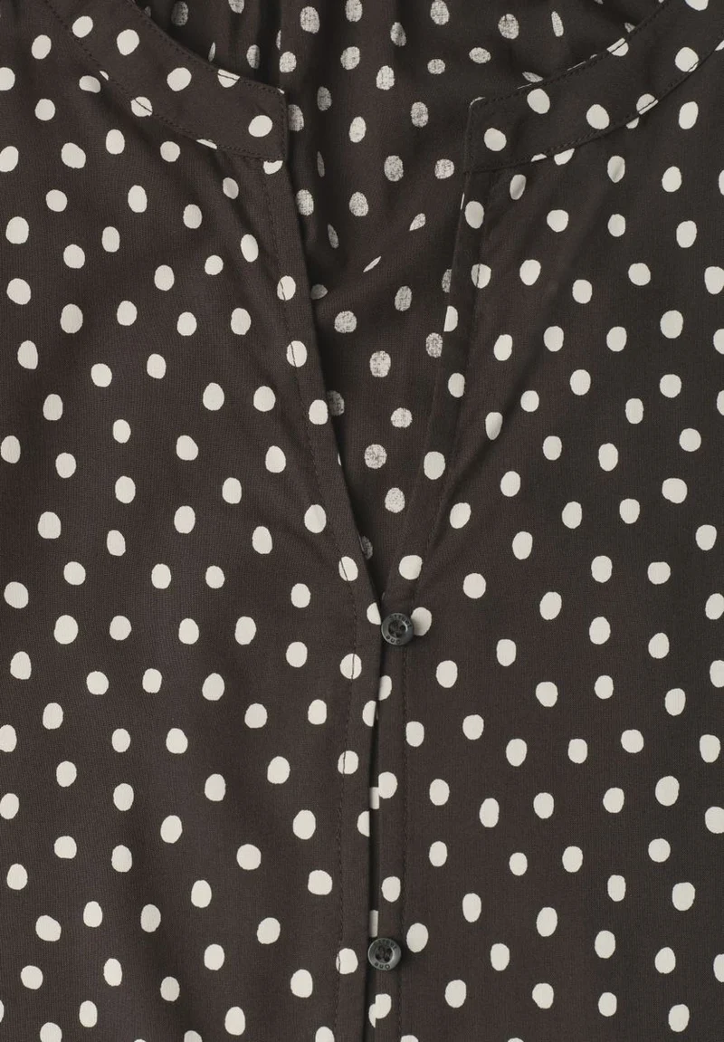 3/4-Arm Bluse mit Split Neck und Print