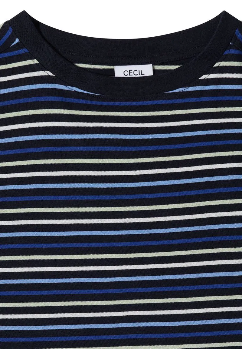 T-Shirt mit Multicolor Streifen