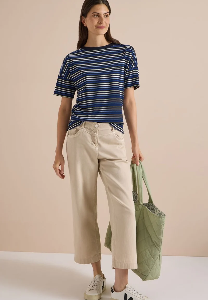 T-Shirt mit Multicolor Streifen