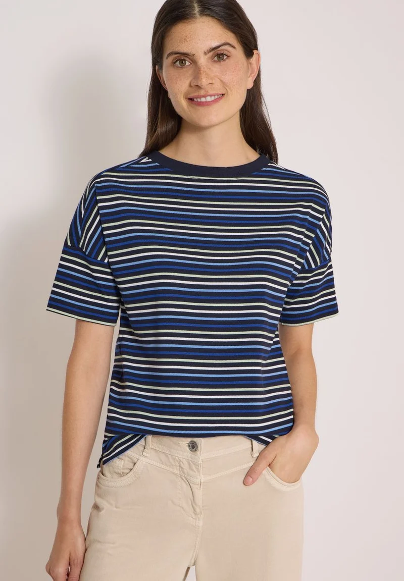 T-Shirt mit Multicolor Streifen