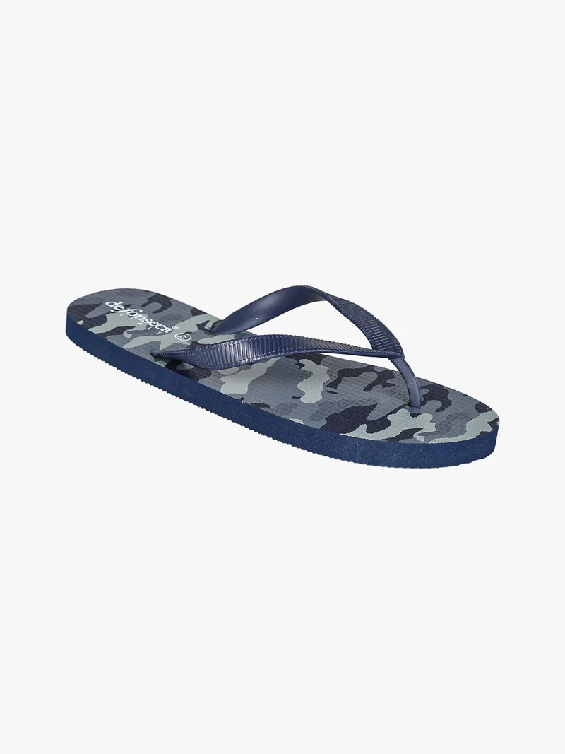 Infradito uomo da mare militari in gomma - blu