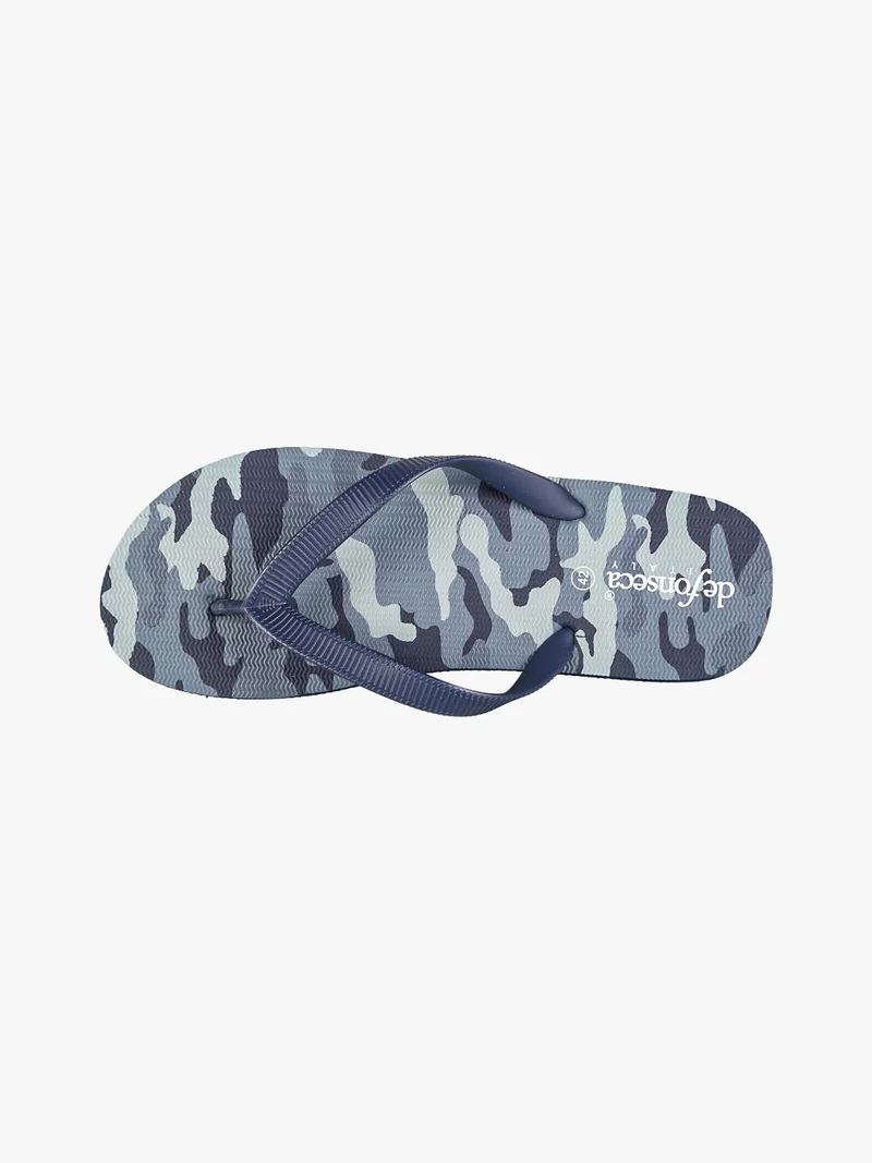 Infradito uomo da mare militari in gomma - blu